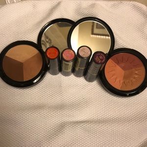 Iman bronzer and lipsticks